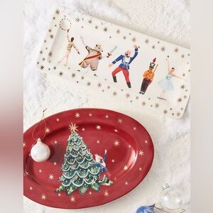 Anthropologie New York City Ballet Stoneware Platter Set